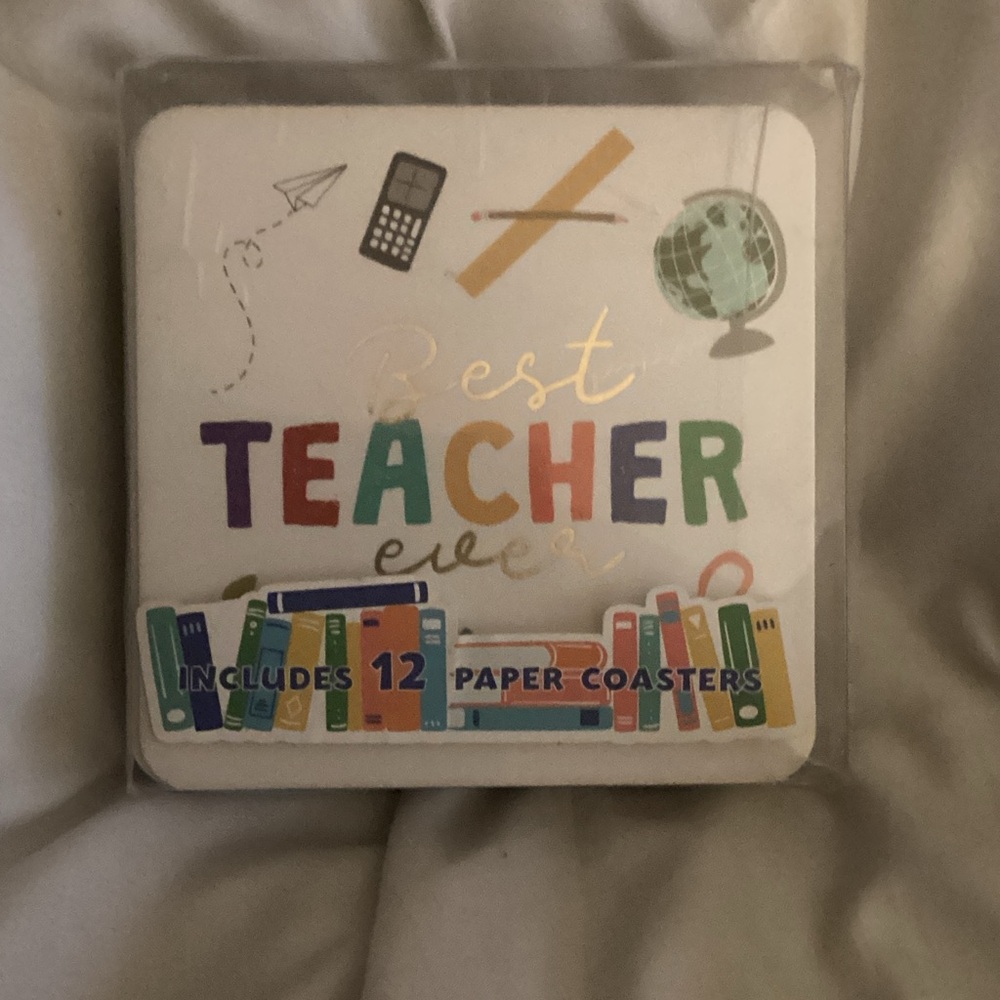 Colorful Teacher Coasters Set - Picture 7 of 11